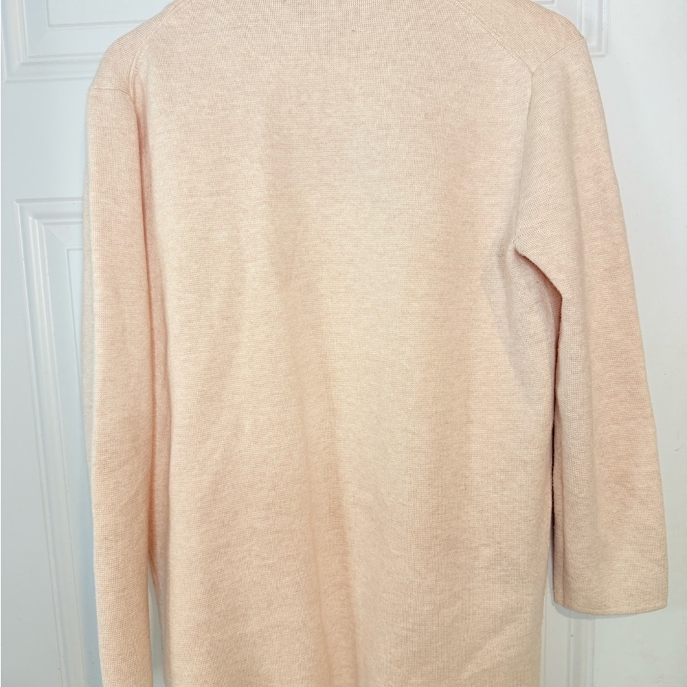 J. Crew Cream Cardigan Sweater Classic Knit - Picture 2 of 2